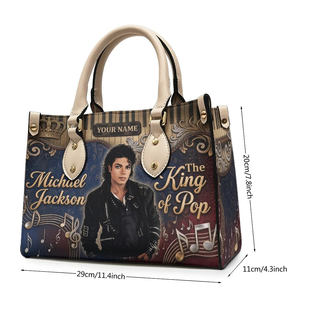 Personalized Michael Jackson Leather HandBag – TMTHU9908