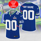 Personalized Seattle Seahawks Super Bowl LX 3D Football Jersey – MAITM14732