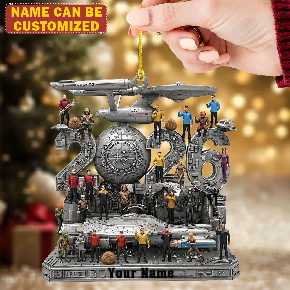 Personalized Star Trek Custom Shape 2-side Printed Acrylic Ornament – TMTHU9907