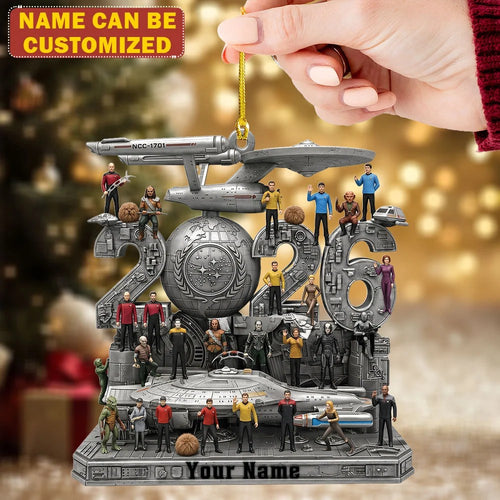 Personalized Star Trek Custom Shape 2-side Printed Acrylic Ornament – TMTHU9907