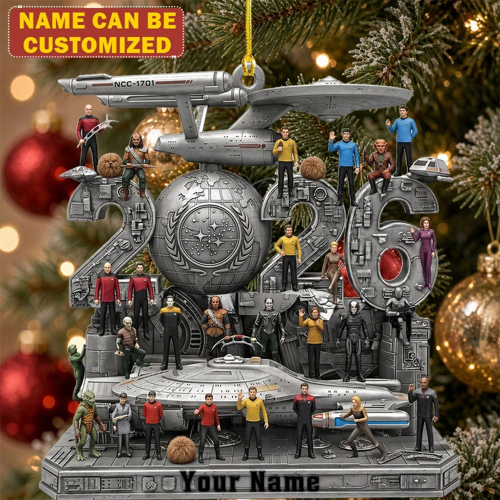 Personalized Star Trek Custom Shape 2-side Printed Acrylic Ornament – TMTHU9907