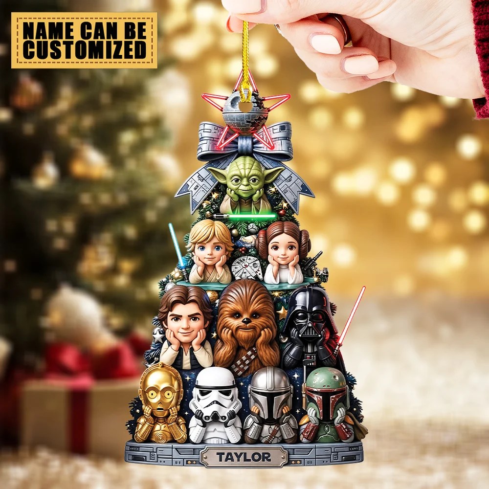 Personalized Star Wars Custom Shape 2-side Printed Acrylic Ornament – TMTHU10038
