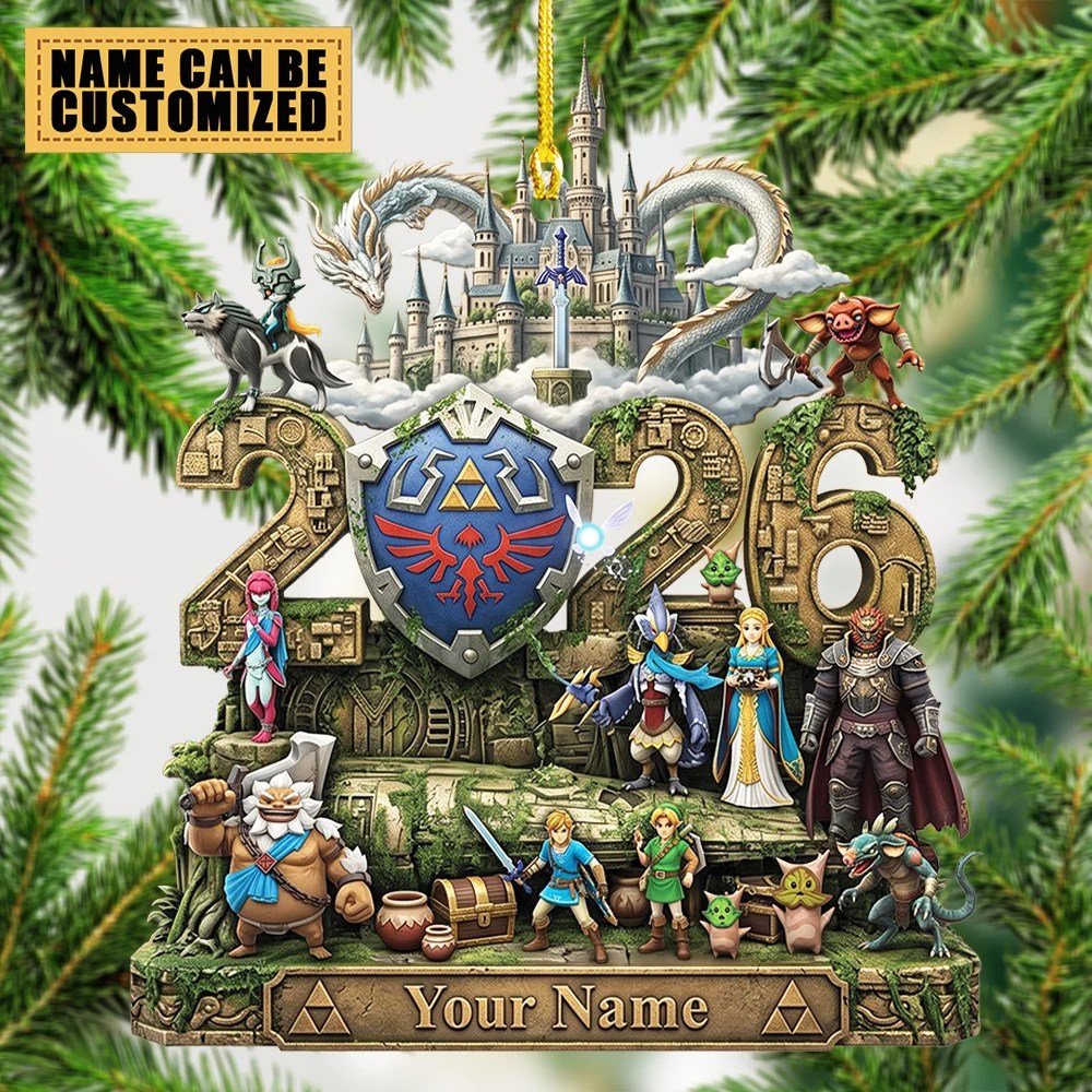 Personalized The Legend of Zelda 40th Anniversary Custom Shape 2-side Printed Acrylic Ornament – TMTHU10023