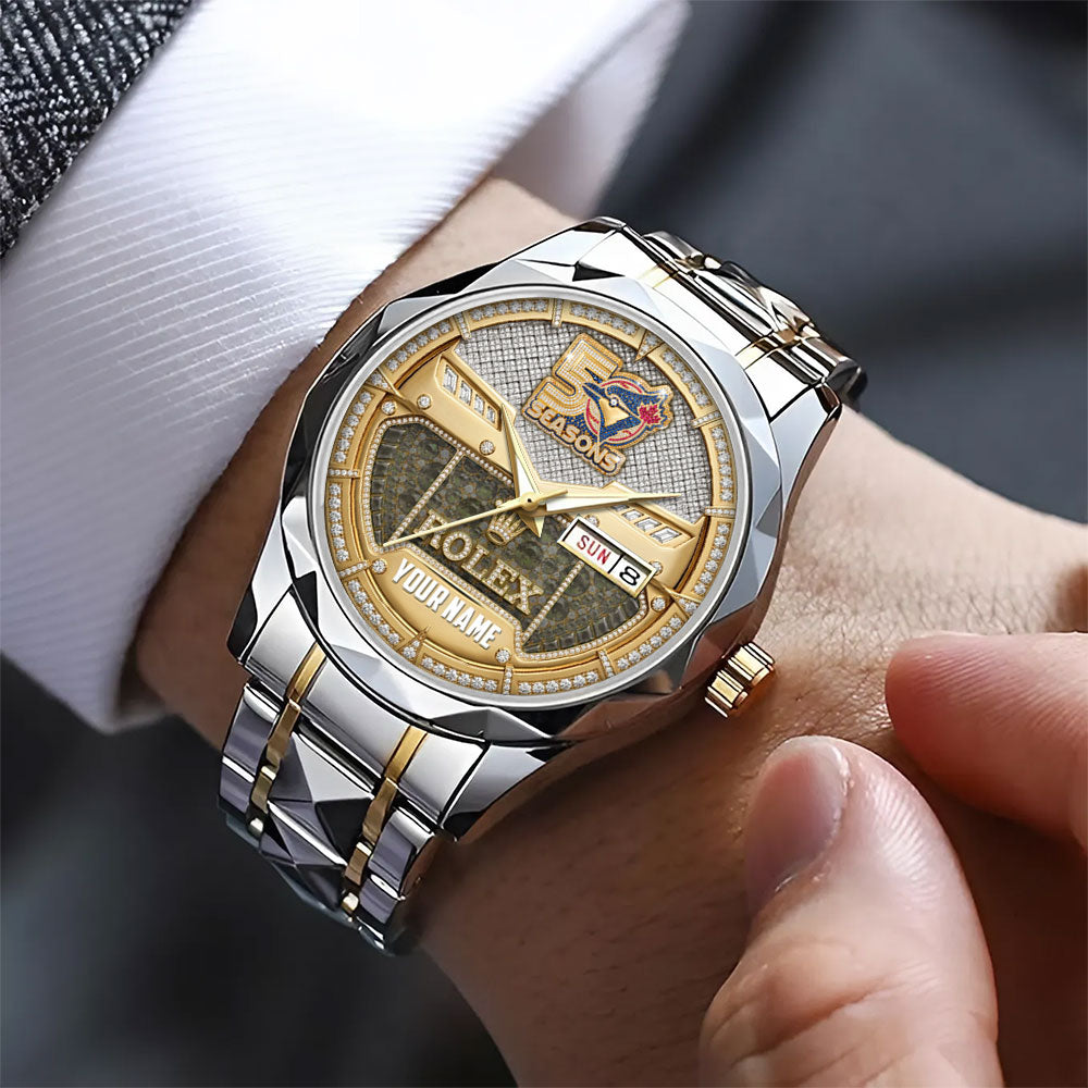 Personalized Toronto Blue Jays 50th Anniversary Alloy Luxury Quartz Watch – GNE6001
