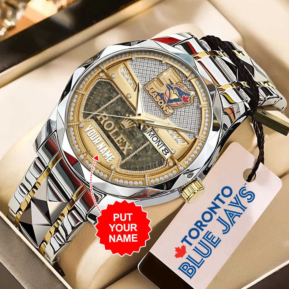 Personalized Toronto Blue Jays 50th Anniversary Alloy Luxury Quartz Watch – GNE6001