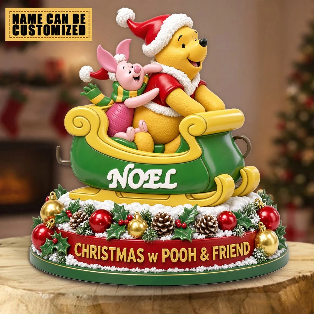 Personalized Winnie-the-Pooh Custom Shape Acrylic Plaque – TMTHU9950