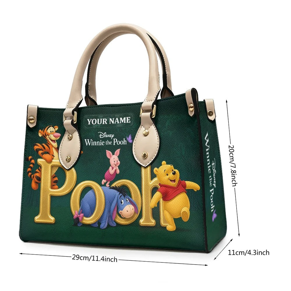 Personalized Winnie-the-Pooh Leather HandBag – TMTHU10103