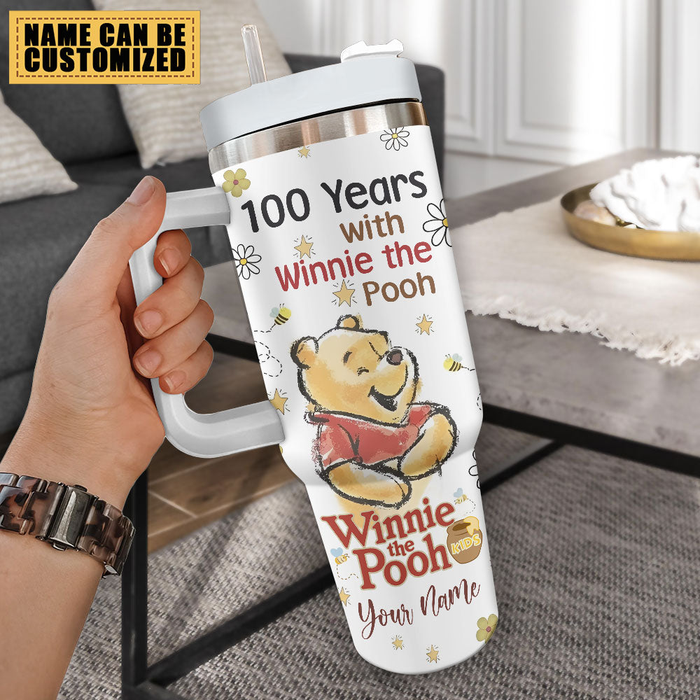 Personalized Winnie-the-Pooh 100th Anniversary 40oz Tumbler – TMTHU3757
