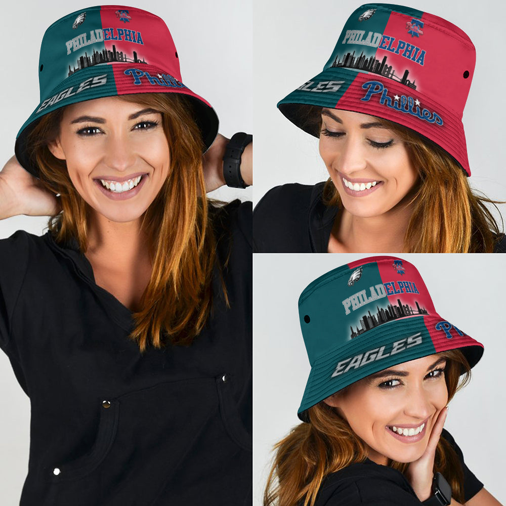 Philadelphia Eagles x Philadelphia Phillies Bucket Hat – TMTHU1075