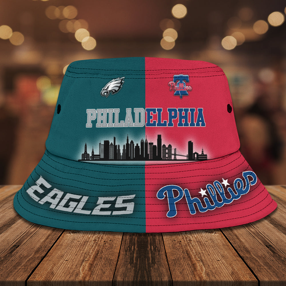 Philadelphia Eagles x Philadelphia Phillies Bucket Hat – TMTHU1075