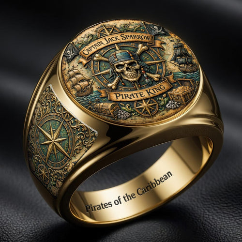 Pirates of the Caribbean 3D Engraved Ring – HOATT18291