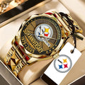 Pittsburgh Steelers The Terrible Towel 2025 Alloy Luxury Quartz Watch – TANTN16138