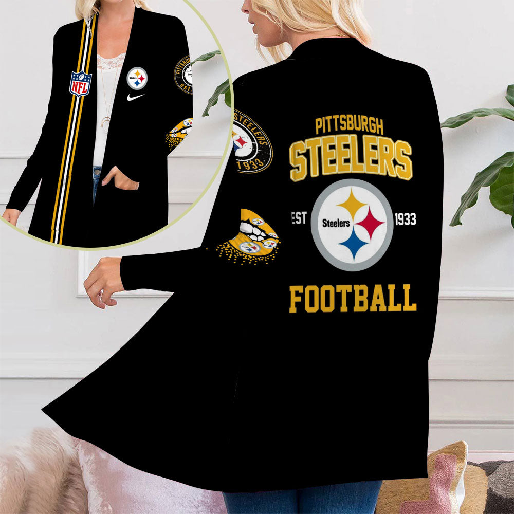 Pittsburgh Steelers Women's Patch Pocket Cardigan – MAITM8571