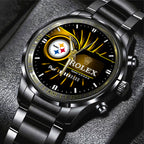 Pittsburgh Steelers x Rolex Black Stainless Steel Watch – MAITM8510