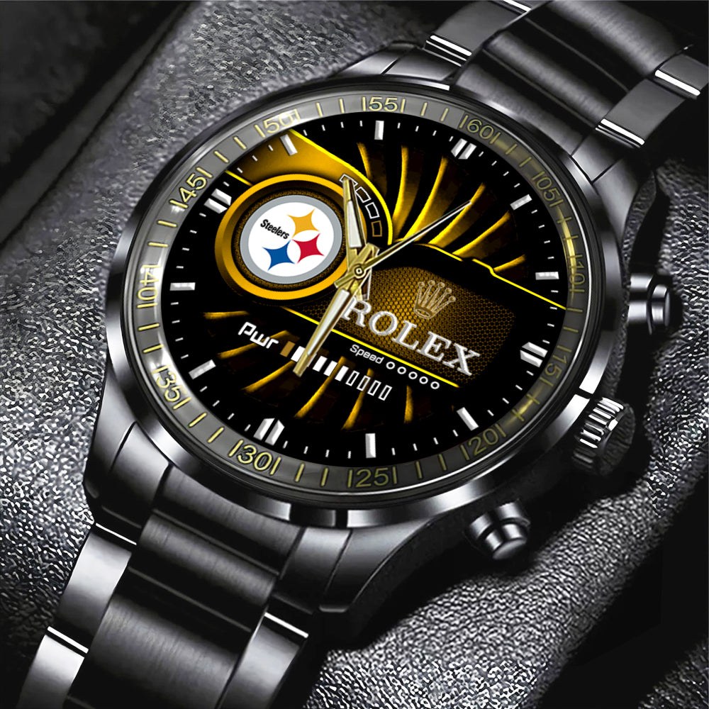 Pittsburgh Steelers x Rolex Black Stainless Steel Watch – MAITM8510