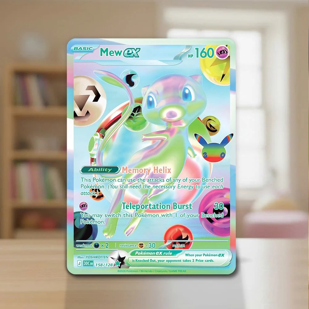 Pokemon TCG 30th Anniversary Custom Shape Acrylic Plaque – GNE9187