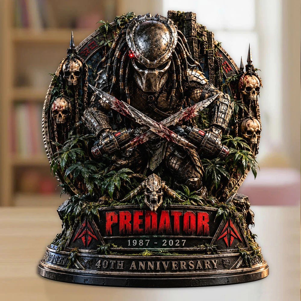 Predator 40th Anniversary 2027 Custom Shape Acrylic Plaque – TANTN26099