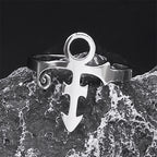 Prince Memorial Symbol Stainless Steel Ring – MAITMDROP055