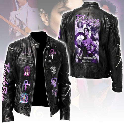 Prince Motorcycle Leather Jacket – HOATT16690