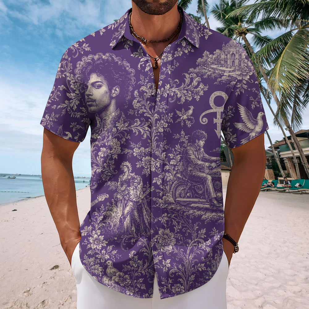 Prince Short Sleeve Button-Down Shirt – TMTHU7785