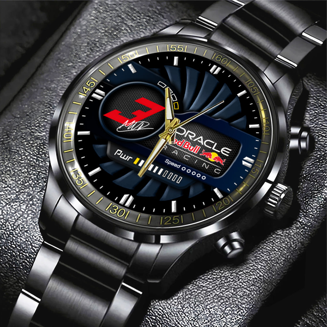 Red Bull Racing x Max Verstappen Black Stainless Steel Watch – TANTN19910