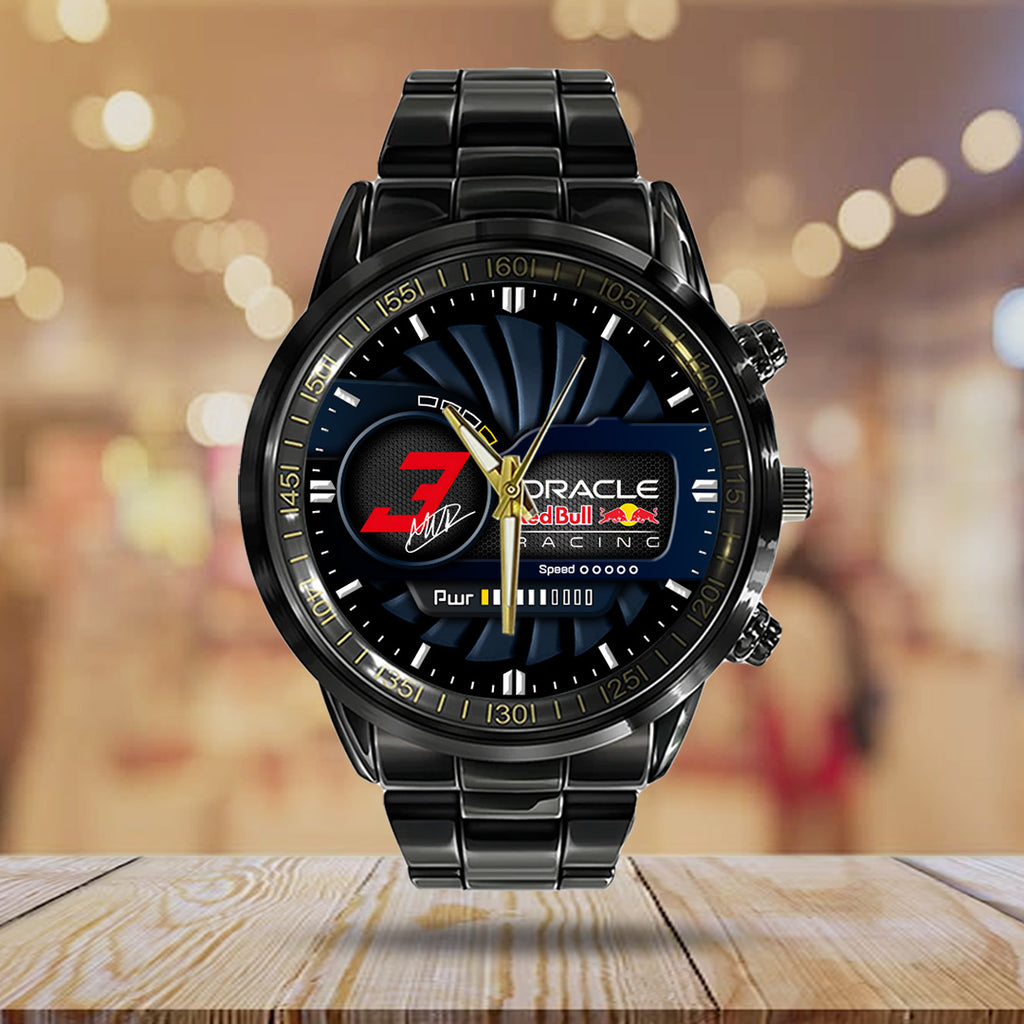 Red Bull Racing x Max Verstappen Black Stainless Steel Watch – TANTN19910