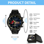Red Bull Racing x Max Verstappen Black Stainless Steel Watch – TANTN19910