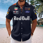 Red Bull Racing x Max Verstappen Short Sleeve Button-Down Shirt – TANTN19751