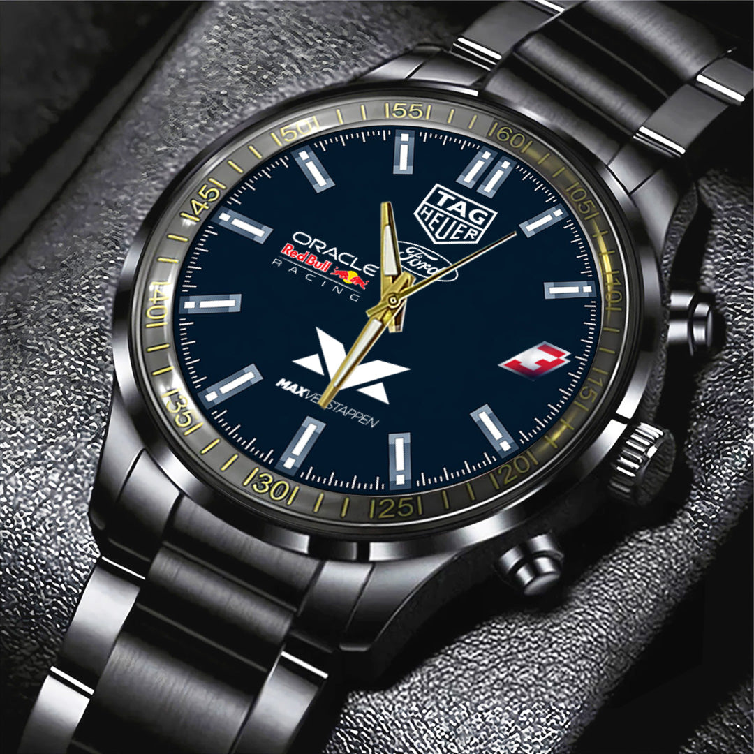 Red Bull Racing x Max Verstappen Black Stainless Steel Watch – TANTN21901