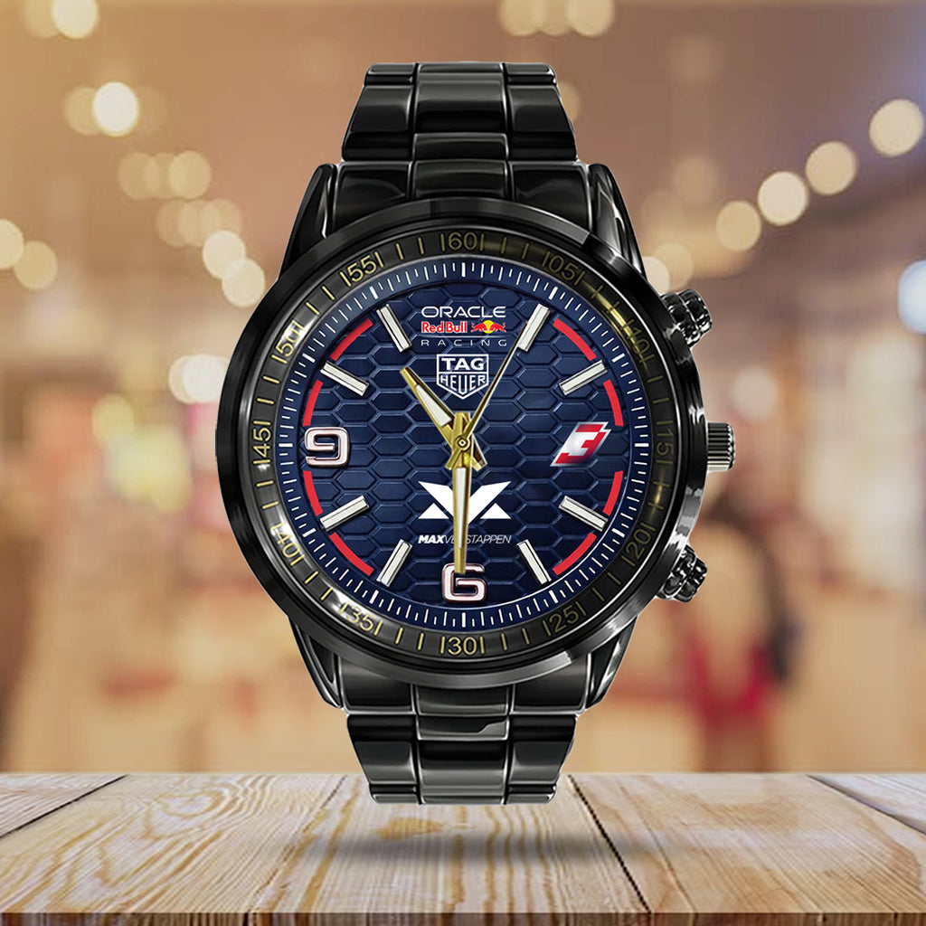 Red Bull Racing x Max Verstappen Black Stainless Steel Watch – TANTN21903