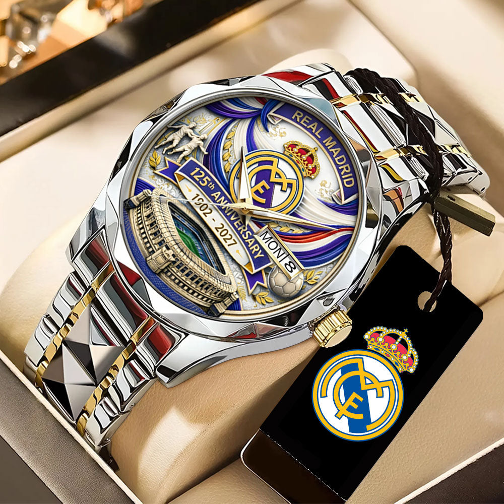 Real Madrid 125th Anniversary Alloy Luxury Quartz Watch – TANTN22762