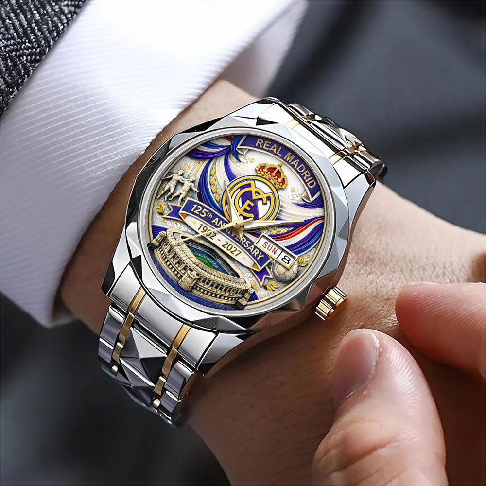 Real Madrid 125th Anniversary Alloy Luxury Quartz Watch – TANTN22762