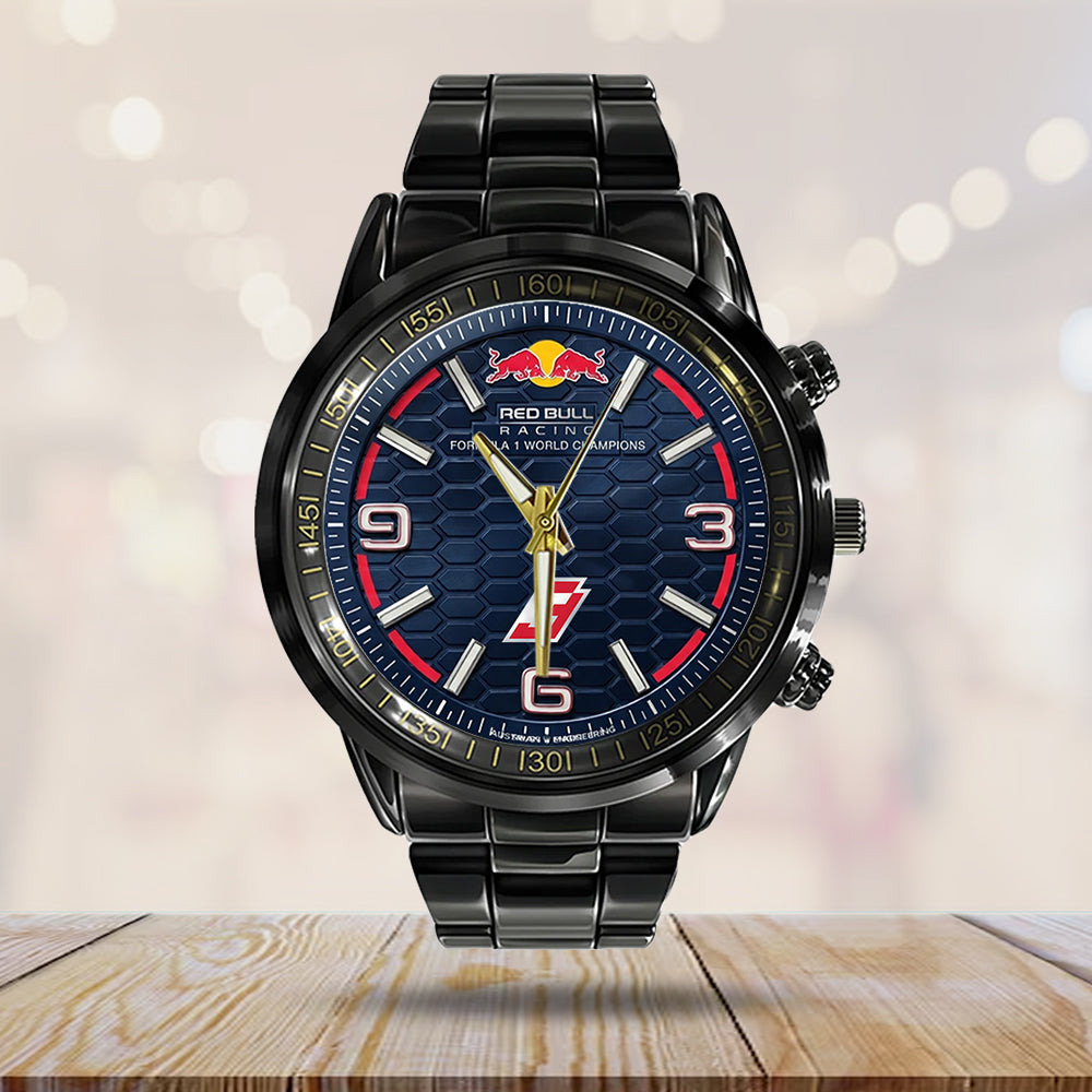 Red Bull Racing x Max Verstappen Black Stainless Steel Watch – TMTHU4667