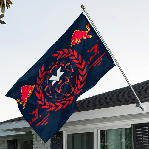 Red Bull Racing x Max Verstappen 3D Double-side House Flag – TMTHU3466
