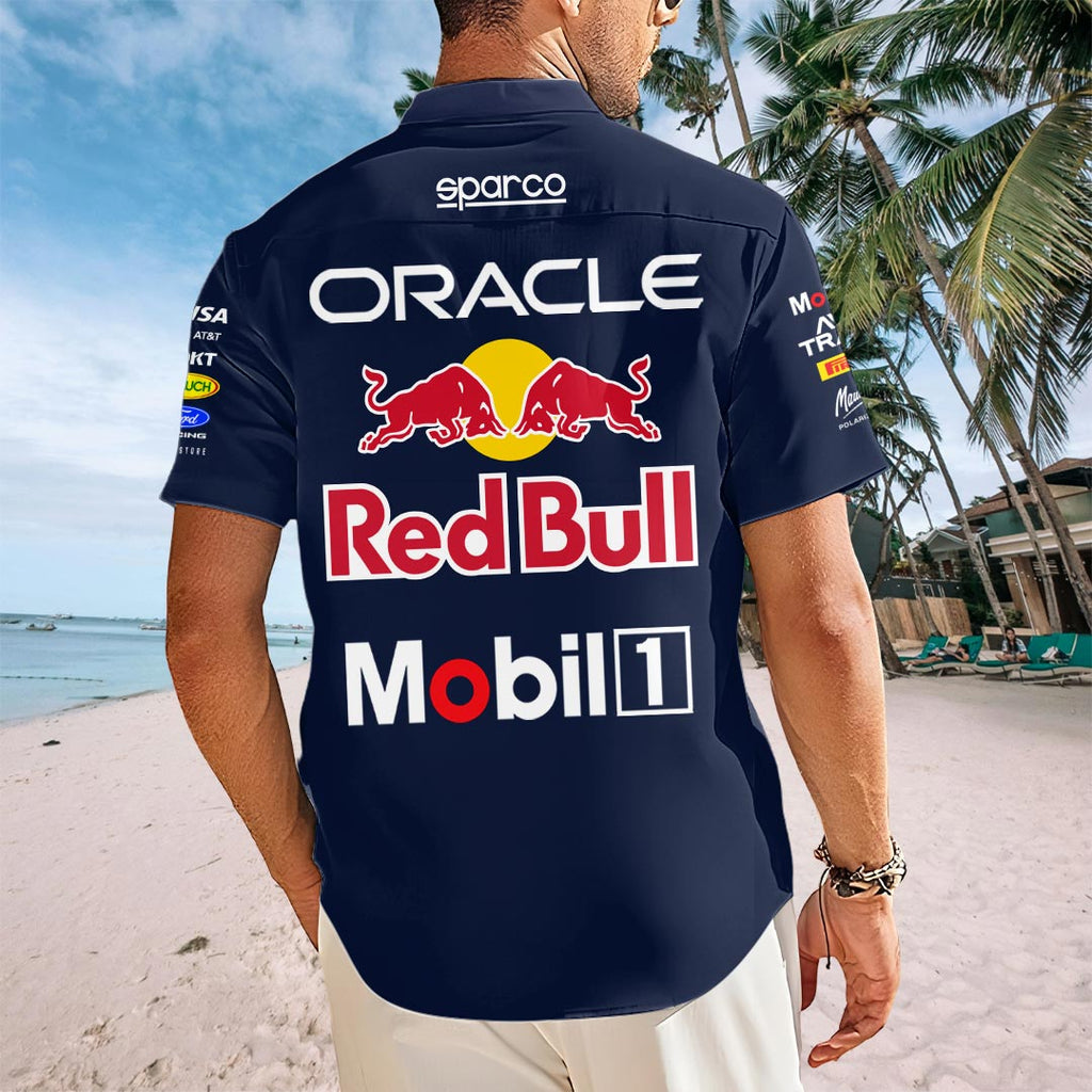 Red Bull Racing x Max Verstappen 2026 Short Sleeve Button-Down Shirt – HOATT15942