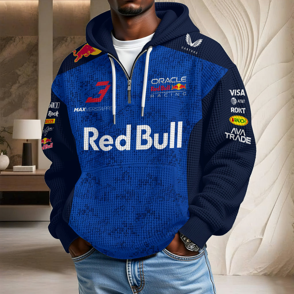 Red Bull Racing x Max Verstappen 3D Unisex Waffle Hoodie – HOATT16016