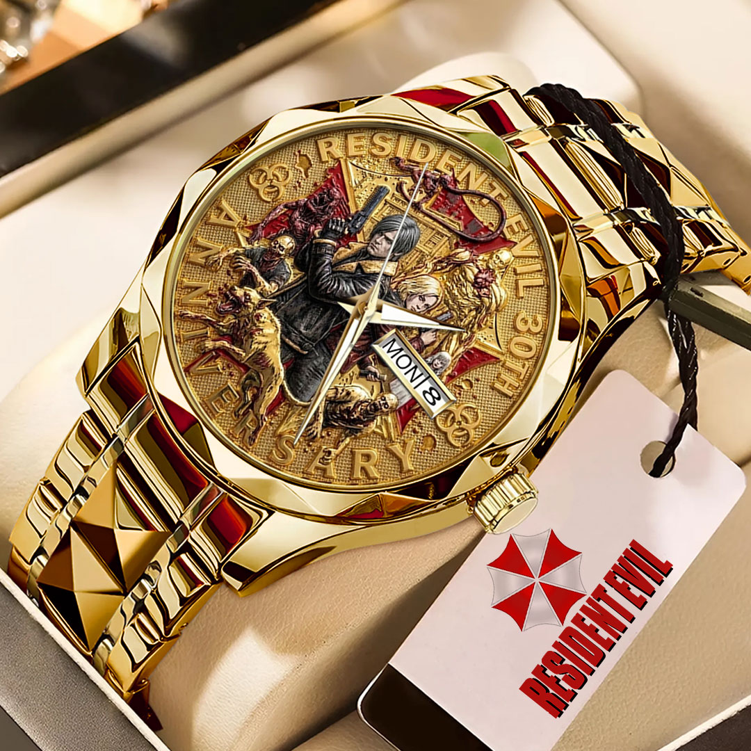 Resident Evil 30th Anniversary Alloy Luxury Quartz Watch – TMTHU4607
