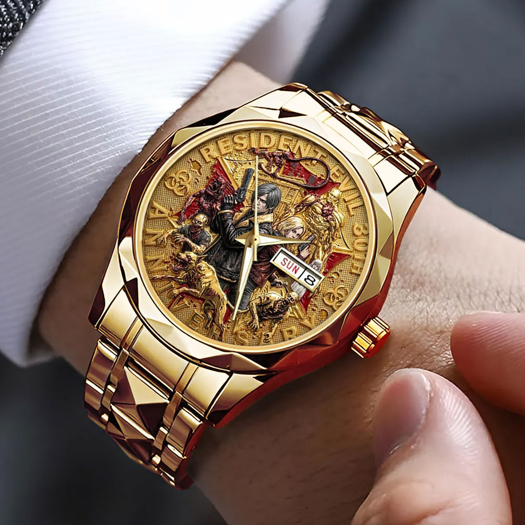 Resident Evil 30th Anniversary Alloy Luxury Quartz Watch – TMTHU4607