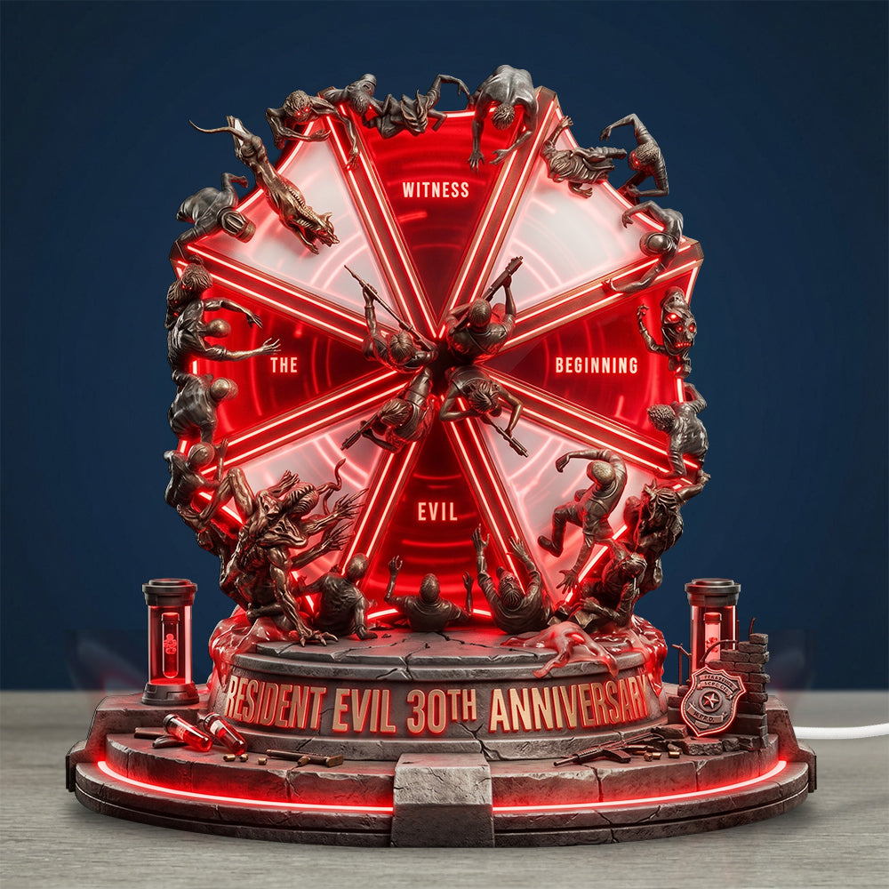 Resident Evil 30th Anniversary Custom Shape Acrylic Light Box – TMTHU6661