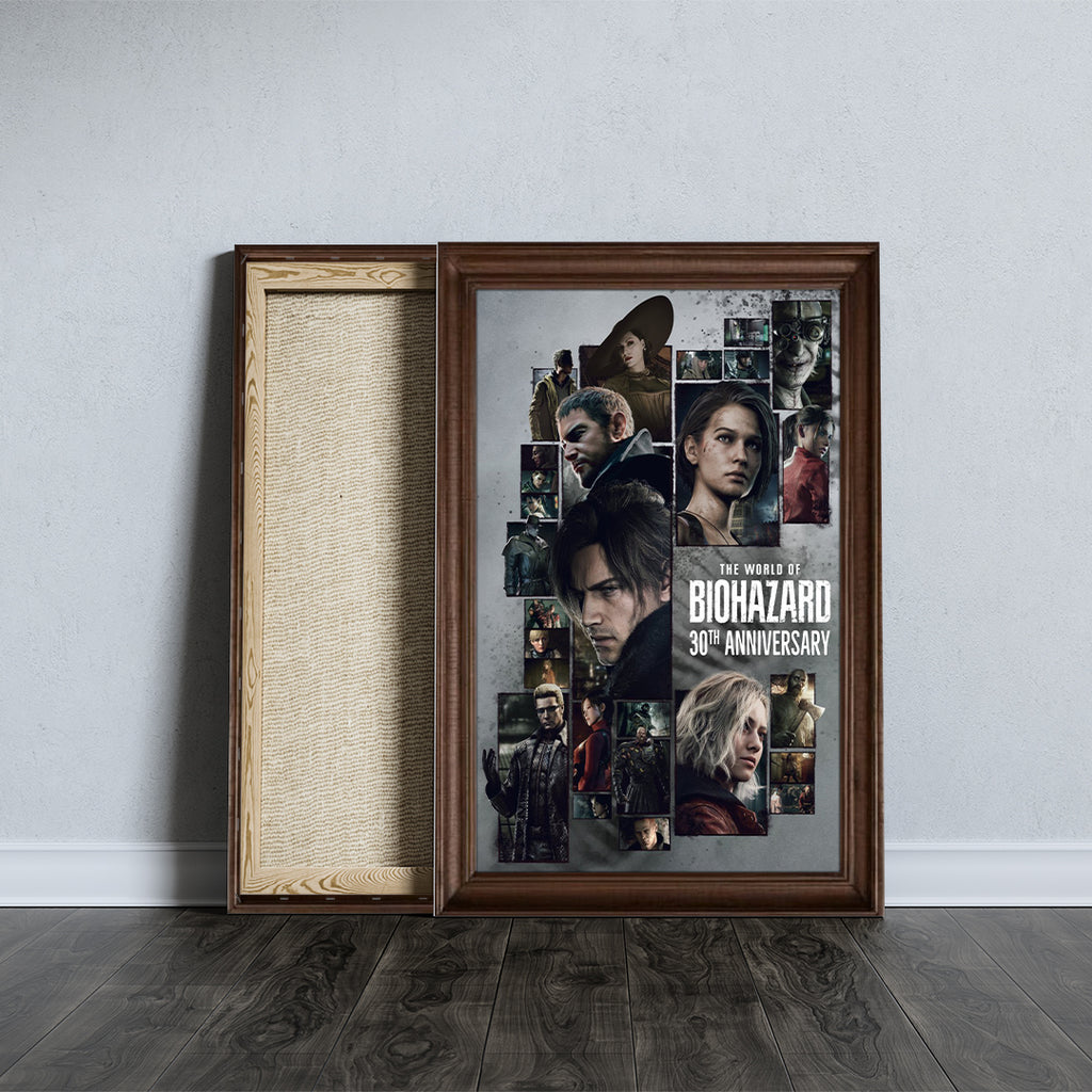 Resident Evil 30th Anniversary Rectangle Canvas With Inner Frame – TMTHU7485