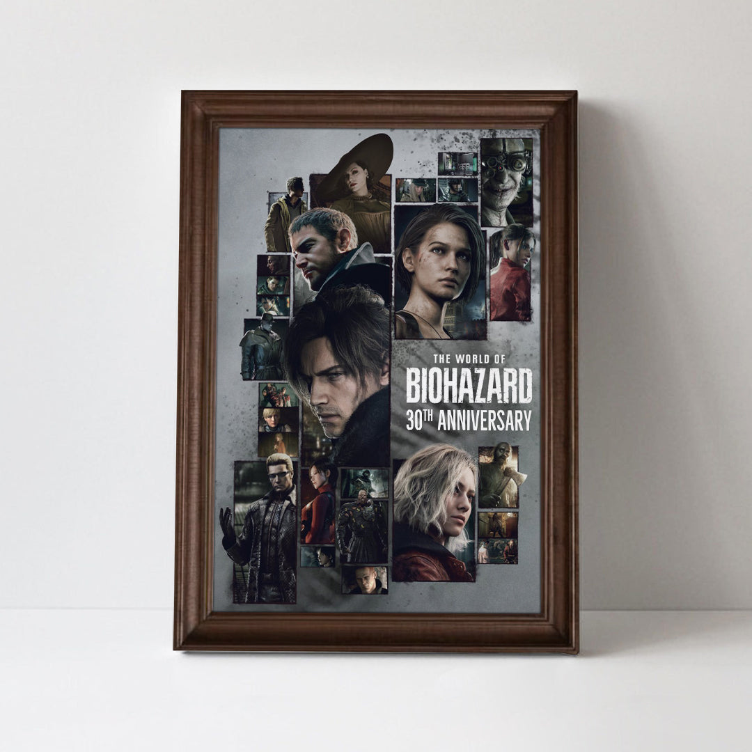 Resident Evil 30th Anniversary Rectangle Canvas With Inner Frame – TMTHU7485