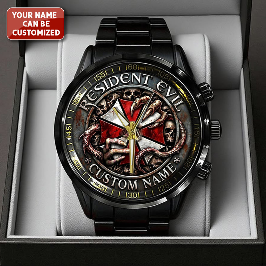 Personalized Resident Evil Black Stainless Steel Watch – TANTN21687