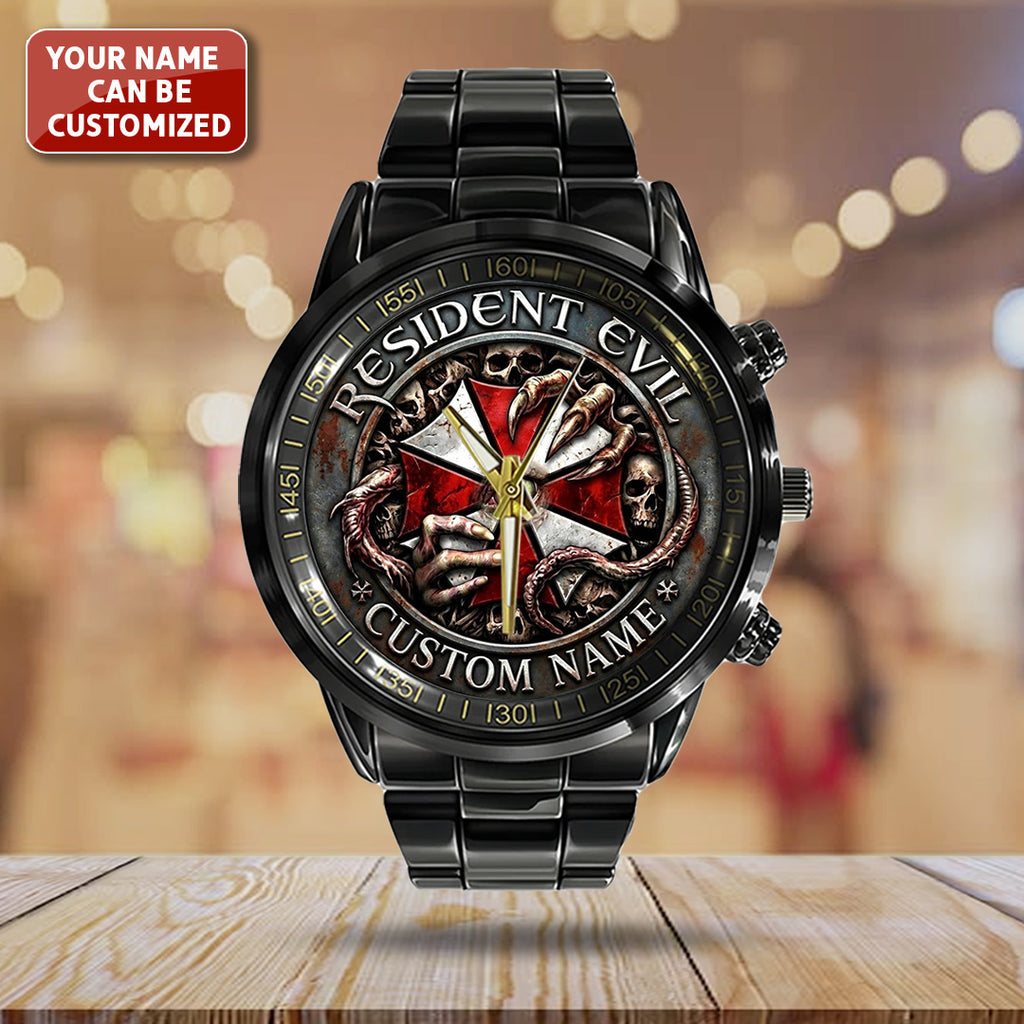 Personalized Resident Evil Black Stainless Steel Watch – TANTN21687
