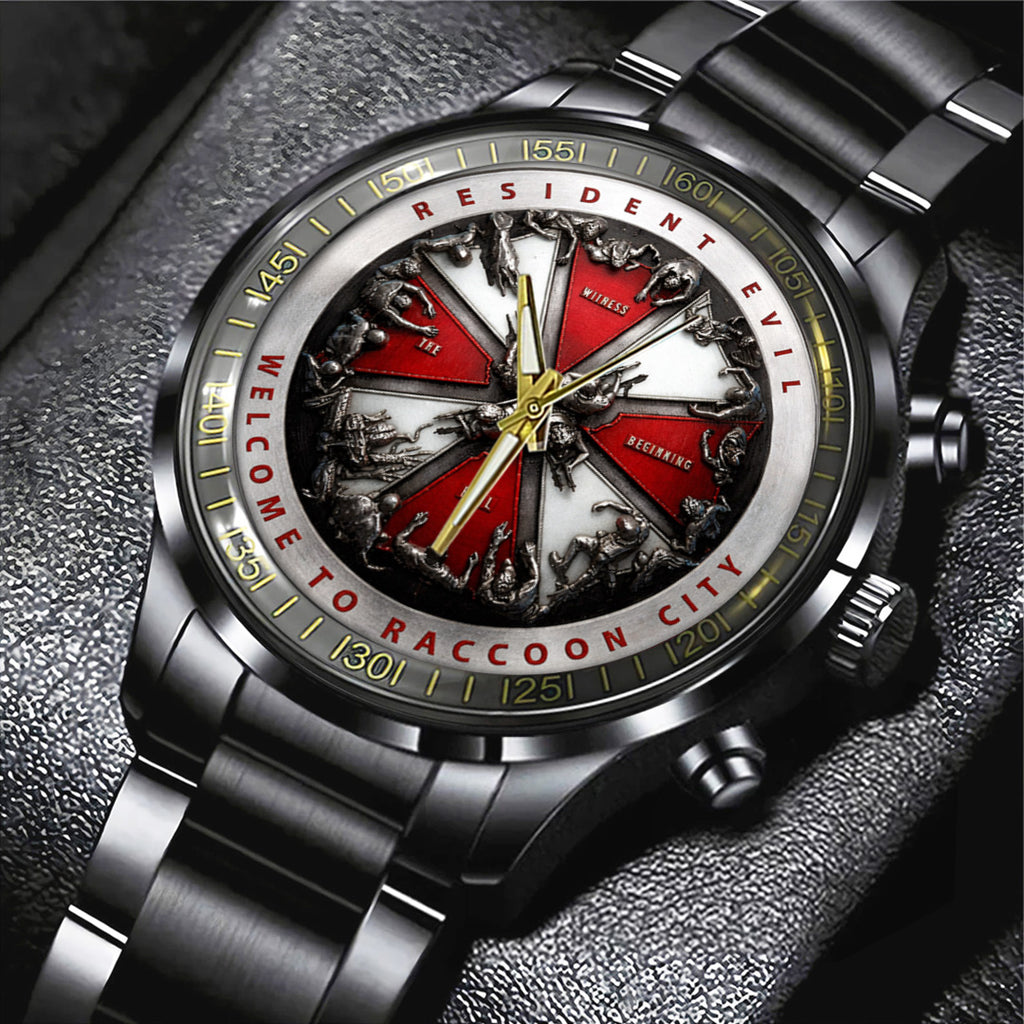 Resident Evil Black Stainless Steel Watch – TANTN21740