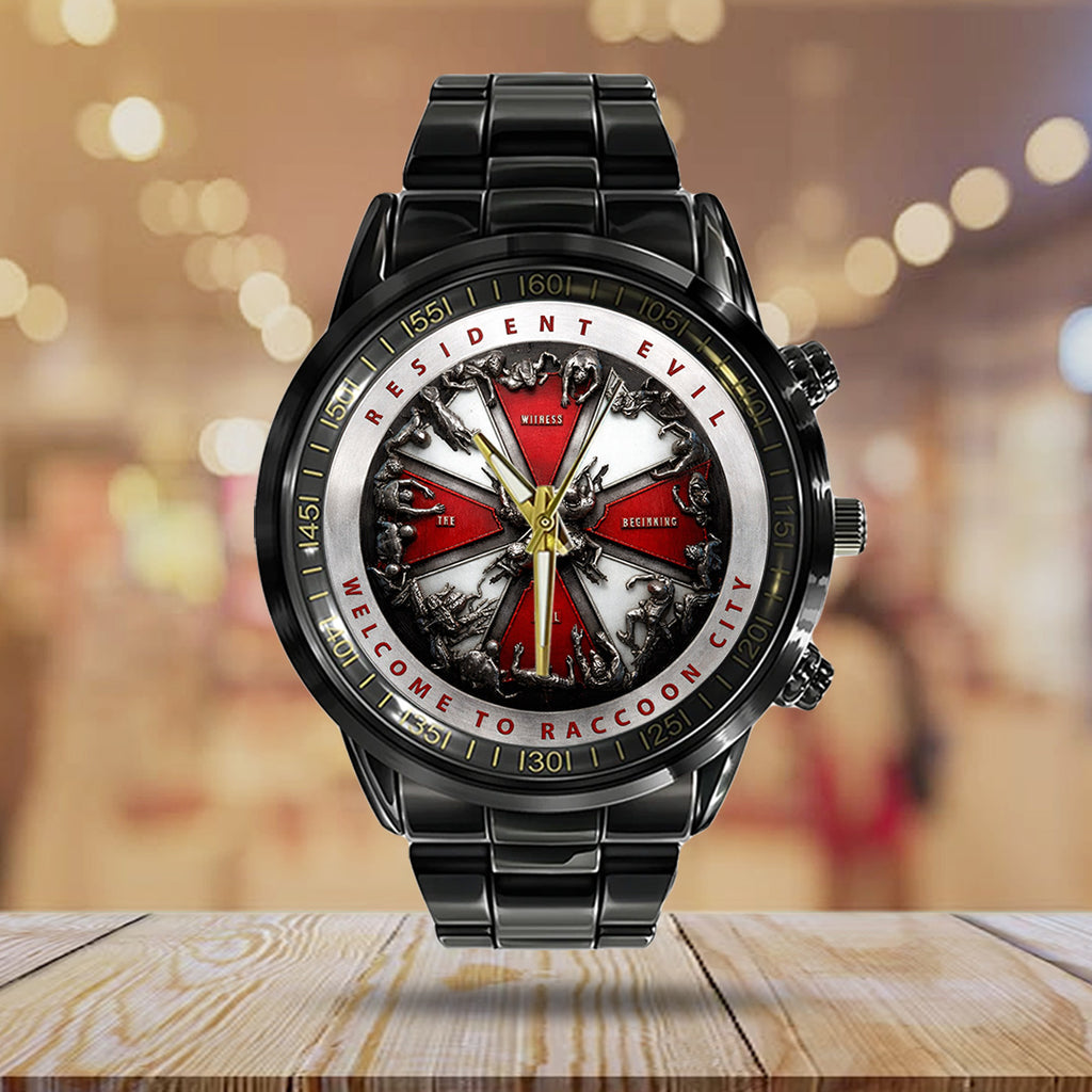 Resident Evil Black Stainless Steel Watch – TANTN21740