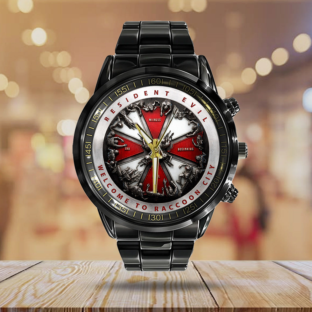 Resident Evil Black Stainless Steel Watch – TANTN21740