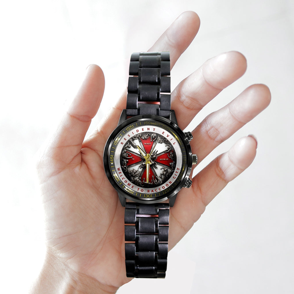Resident Evil Black Stainless Steel Watch – TANTN21740