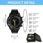 Resident Evil Requiem Black Stainless Steel Watch – TANTN22224