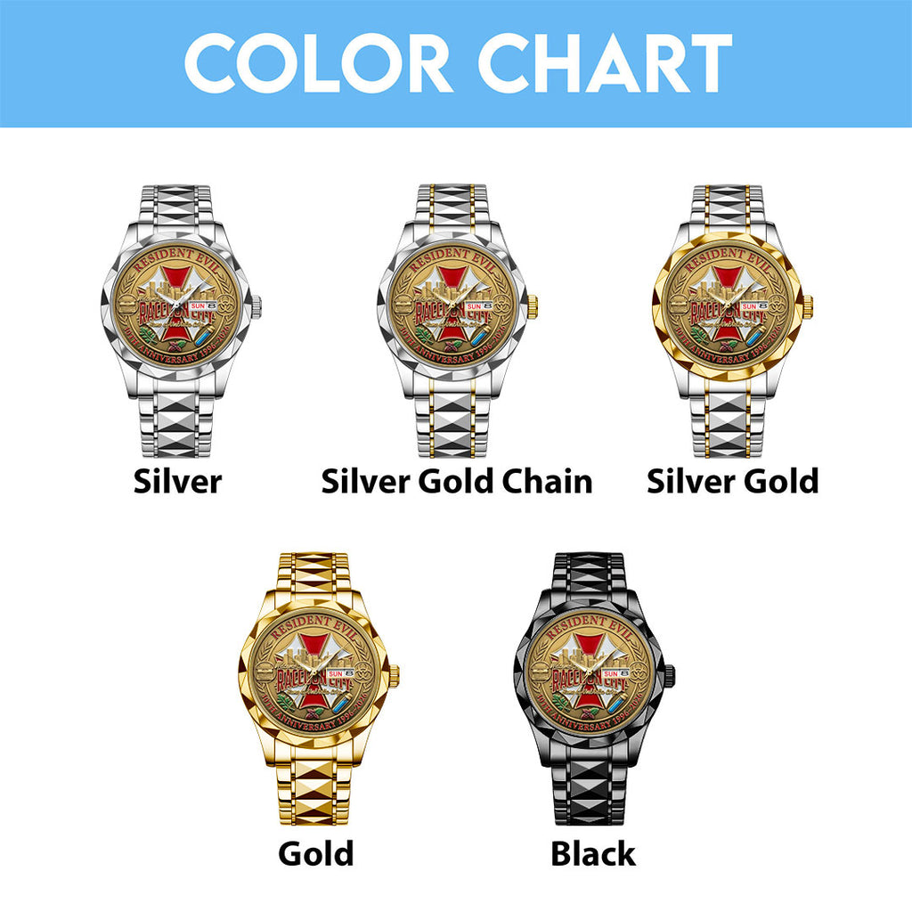 Resident Evil 30th Anniversary Alloy Luxury Quartz Watch – TMTHU4242