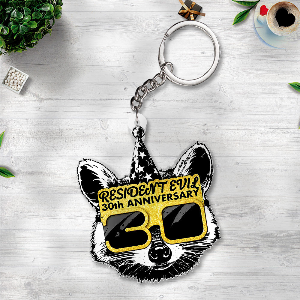 Resident Evil 30th Anniversary Custom Shape 2-sided Keychain – TANTN20792